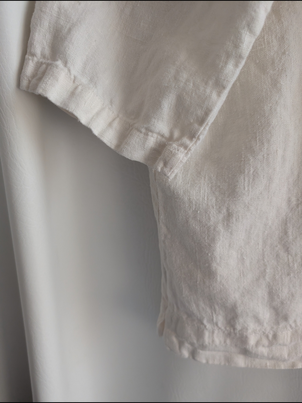 bryn Walker Cream Relaxed Linen Tunic Top - S - Picture 11 of 16